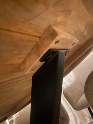 Mesa Comedor Madera Mango y Metal. Nueva exposcion