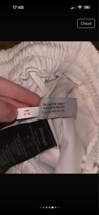 Palm Angels Pantaloncini Bianchi