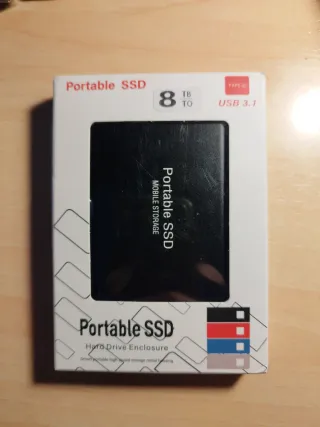 SSD Portátil 8TB USB 3.1 Type-C