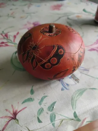 Joyero Decorativo Calabaza Mariposa