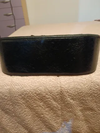 Bolso Tintoretto Negro con Ojetes