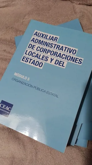 Temario oposiciones auxiliar administrativo.