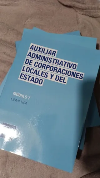 Temario oposiciones auxiliar administrativo.