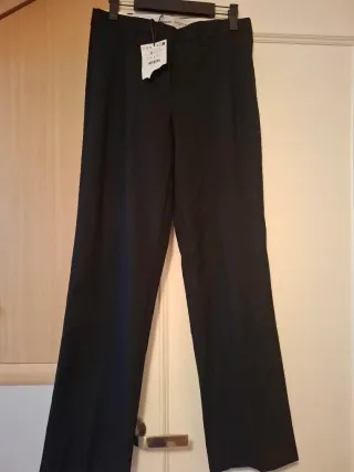 2 pantalones de vestir Bershka negros