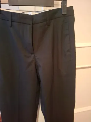 2 pantalones de vestir Bershka negros