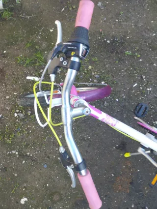 Bicicleta infantil rosa y morada