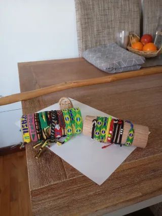 Pulseras artesanales estilo brasileño