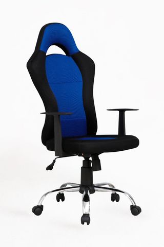 Silla de oficina Pledi azul y negra