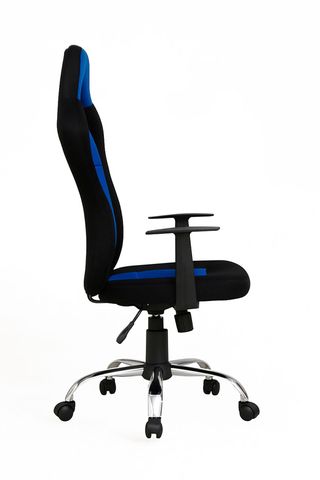 Silla de oficina Pledi azul y negra