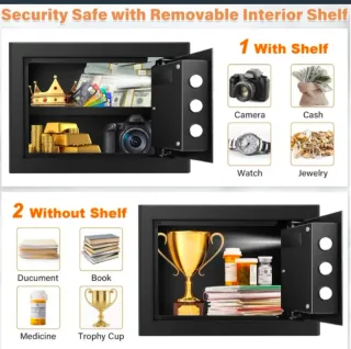 Caja fuerte ignífuga 25L con alarma