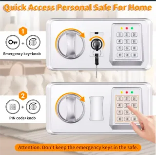 Caja fuerte ignífuga 25L con alarma