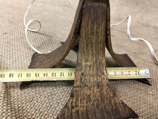 Lámpara Antigua Forja Madera Metal