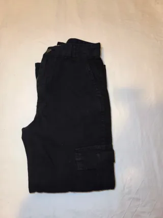 Pantalones cargo negros SM