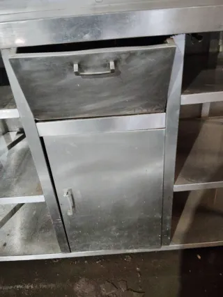 Mueble cafetero acero inoxidable