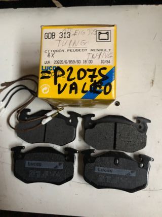 Pastillas de freno delanteras Citroen y Trazera Re