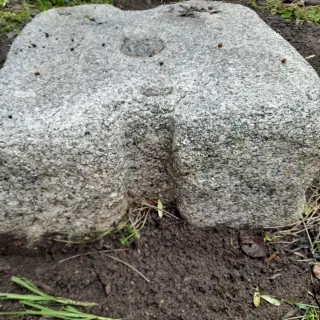Piedra de muela de  molino antigua