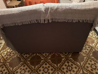 Sofá 3+2 plazas gris(Leer bien la descripción)