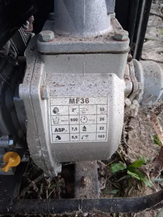 Motobomba muy poco uso ,mucho tiempo parada