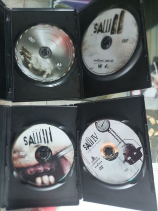 PELÍCULAS TERROR SAW1-4 NUEVAS