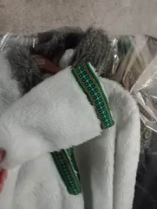Disfraz esquimal blanco y verde