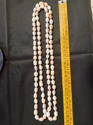 Collana lunga con perle di fiume acqua dolce