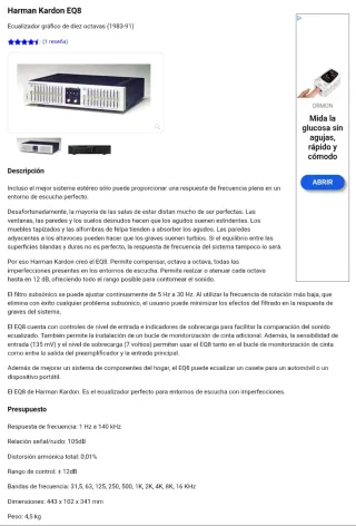 Amplificador Harman Kardon HK6500 EQ8