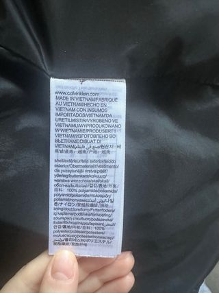 Chaqueta Calvin Klein Negra
