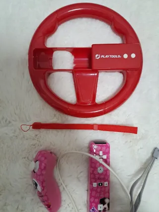 Pack Wii: 2 Volantes + 2 Mandos + 2 Nunchuks