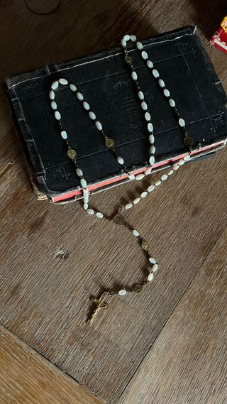 Rosario de nácar antiguo 50cm