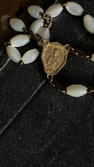 Rosario de nácar antiguo 50cm