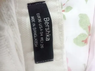 Pantalón vaquero mujer Bershka blanco