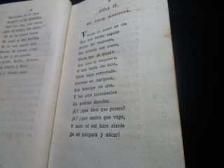 ANTIGUO 1811 Libro Antiguo Poesías Escogidas