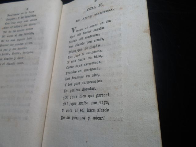 ANTIGUO 1811 Libro Antiguo Poesías Escogidas