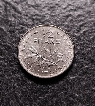 1/2 Franco Francia 1966-1970-1977 3 monete