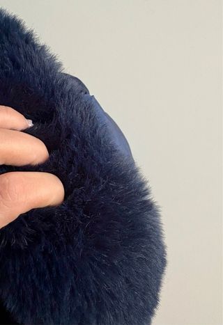 Giubbotto bambina 74 cm blu con cappuccio