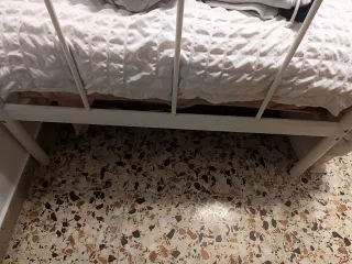 Cama Diván Metálica Blanca