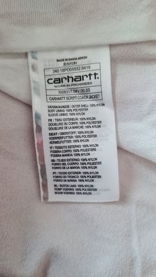 Giacca Carhartt Arancione