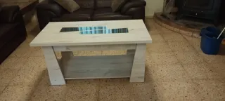 Mesa de centro madera y cristal