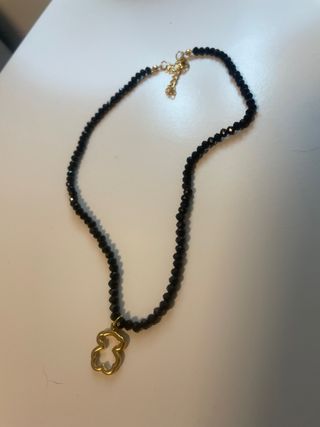 Collar Oso Tous Negro y Dorado