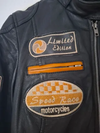 Chaqueta Moto Negra Mujer