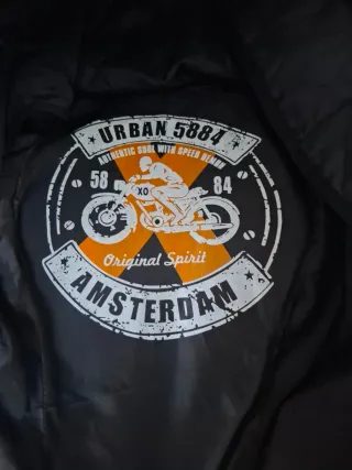 Chaqueta Moto Negra Mujer