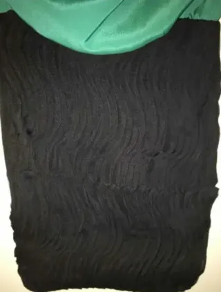 Vestido Paqui Dia verde y negro