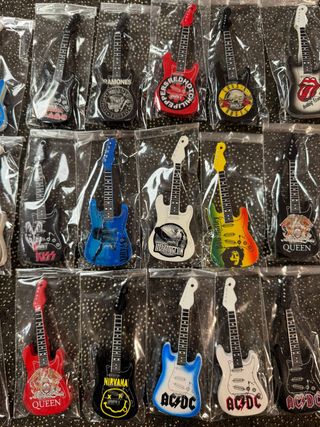 Imanes Guitarra Grupos Musicales Madera