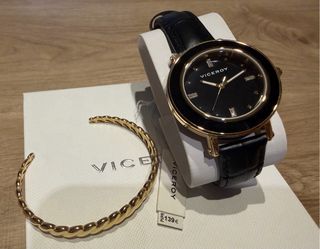 Reloj Viceroy y Pulsera Dorada