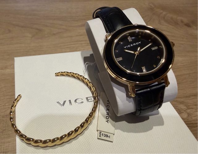 Reloj Viceroy y Pulsera Dorada