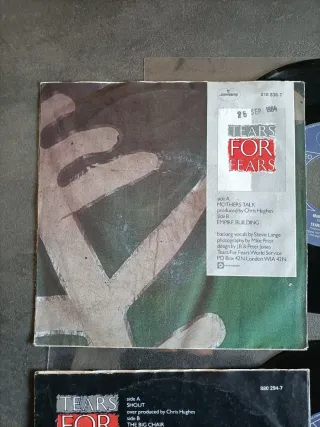 Tears For Fears lote 3 discos vinilo single 45 rpm
