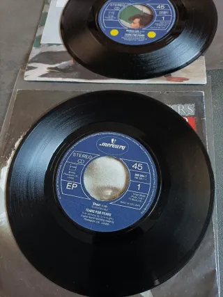 Tears For Fears lote 3 discos vinilo single 45 rpm