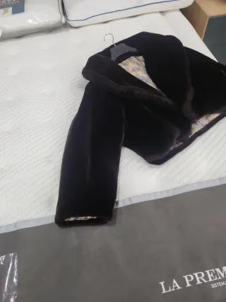 Chaquetón de pelo marrón