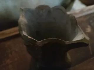 Jarroncito terracota Art Nouveau