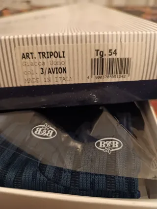 Giacca da camera uomo rigata, colore Avion